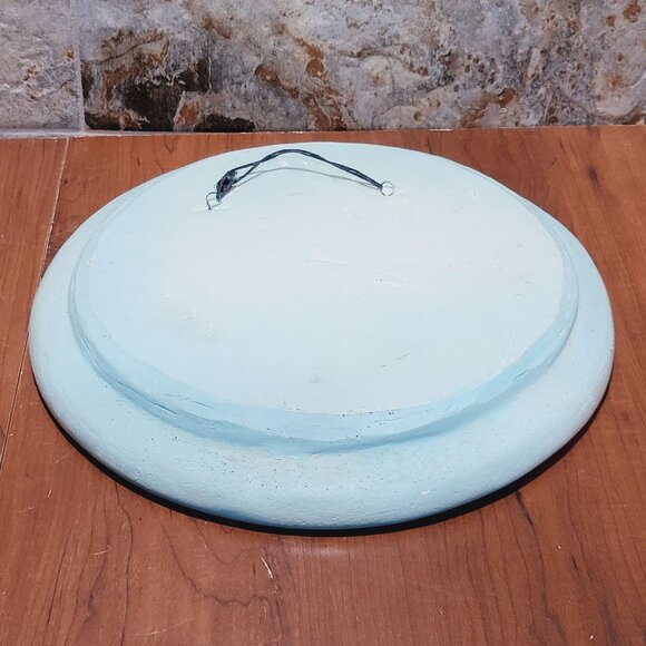 Chalkware English Cottage Forest 3D Cobblestone Streets Plaster Wall Hanging Dec - Picture 6 of 12